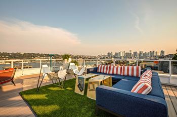 Rooftop Terrace at The Summit at Lake Union, Seattle, WA