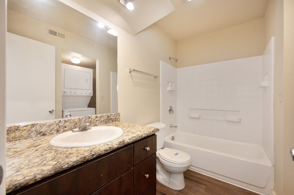 bathroom with sink toilet and tub at Fountains of Fair Oaks, Fair Oaks California