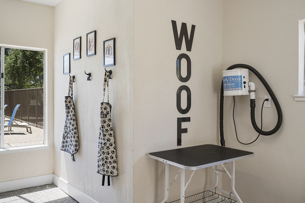 a doctor office with a stethoscope and a table and pictures on the wall at Folsom Ranch, California