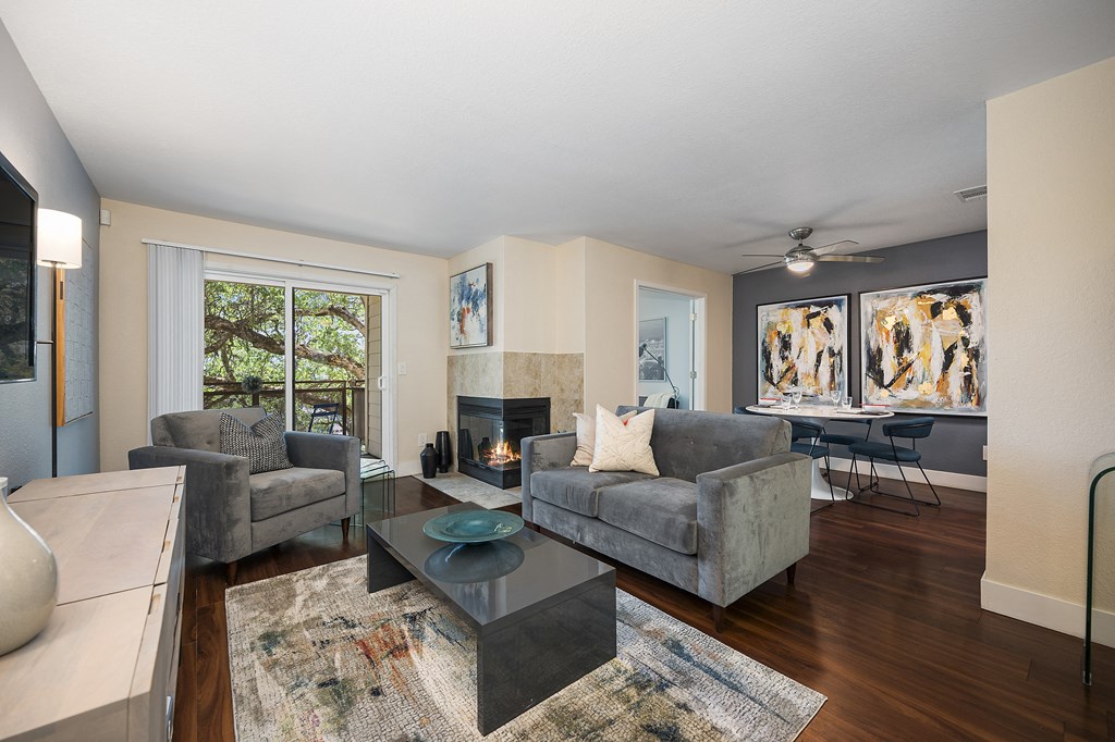 a living room with two couches and a coffee table at Folsom Ranch, Folsom, CA, 95630
