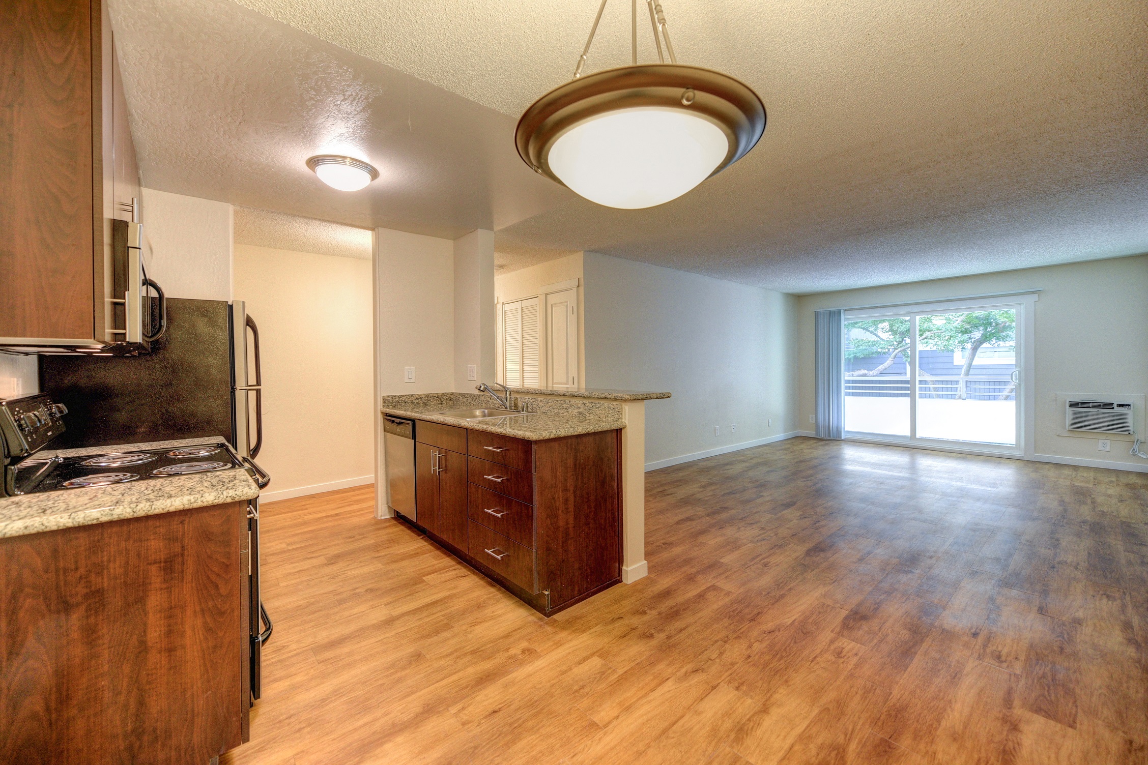 Kitchen Living Room and Private Patio at The Retreat at Walnut Creek, Walnut Creek, 94596