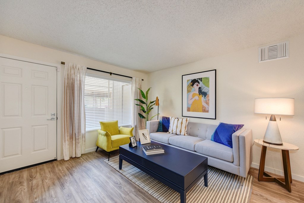Model Home Living Room and Entrance  at Canyon Terrace Apartments, Folsom, 95630