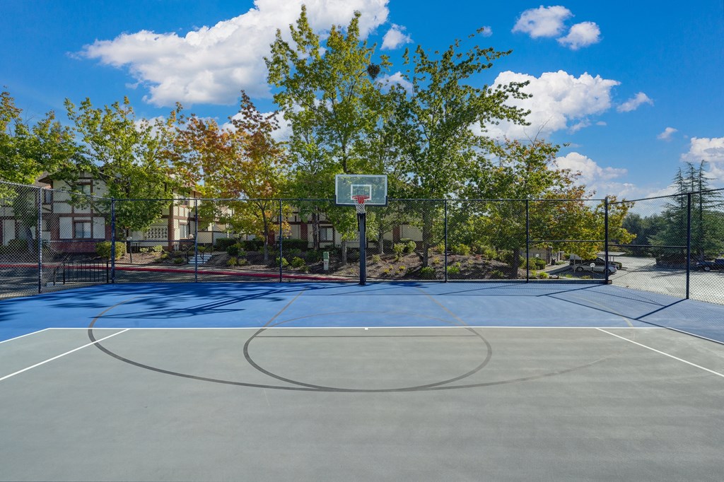 Rocklin manor Sports court with basketball hoop and tennis court at Rocklin Manor  Apartments, Rocklin  ,California, 95677