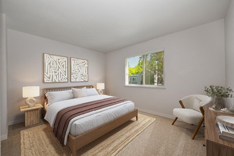 Beautiful Bright Bedroom at Rush River Apartments, Sacramento