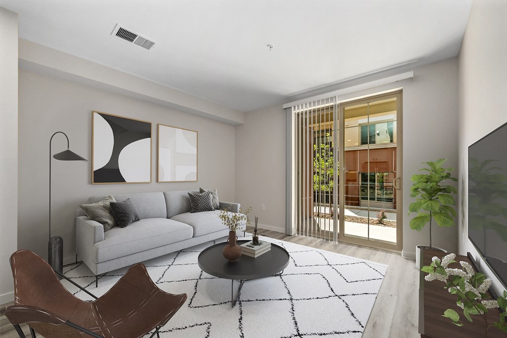 Floor Plan A Living Room at Sierra Gateway Apartments, Rocklin, CA, 95677