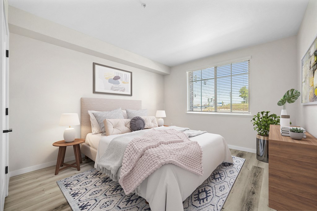 Floor Plan B Bedroom at Sierra Gateway Apartments, Rocklin, California