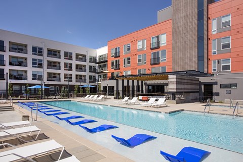 A pool with the letters "WLTP" painted on it.