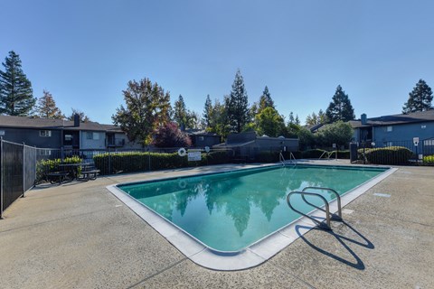 Community Pool Area at Ashford Heights Apartments, Sacramento, CA, 95842