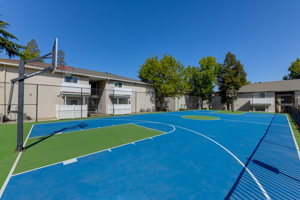Basketball Court On-site at The Renaissance Apartments, California, 95610