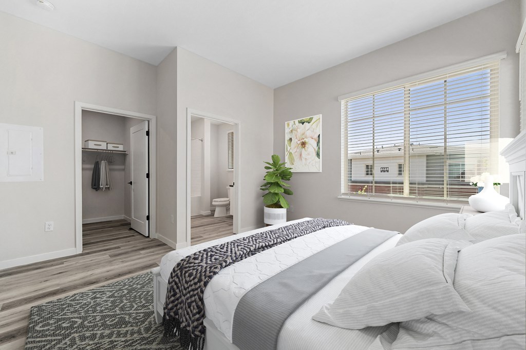 Floor Plan D Bedroom at Sierra Gateway Apartments, California