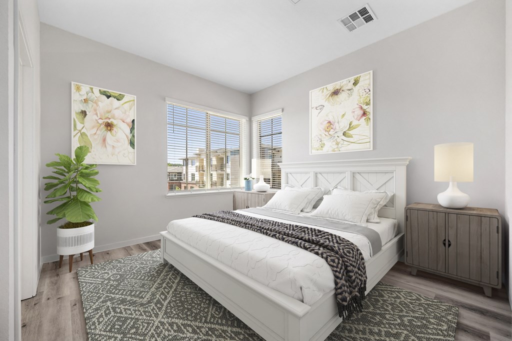 Floor Plan D Bedroom at Sierra Gateway Apartments, Rocklin, 95677