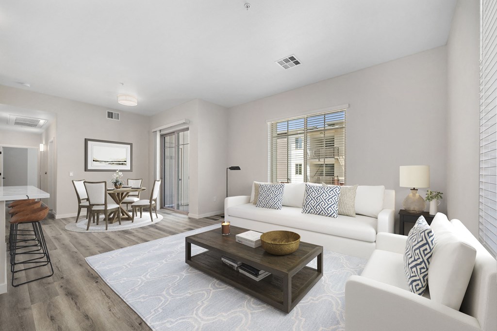 Floor Plan D Living Room at Sierra Gateway Apartments, Rocklin