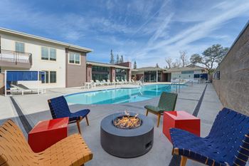 Poolside Fire Pit