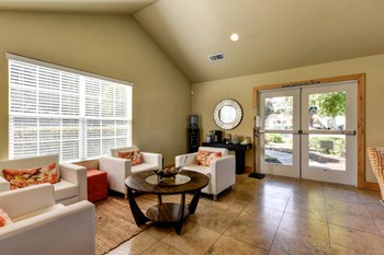 Vineyard terrace leasing office entrance with lounge area  - Photo Gallery 35