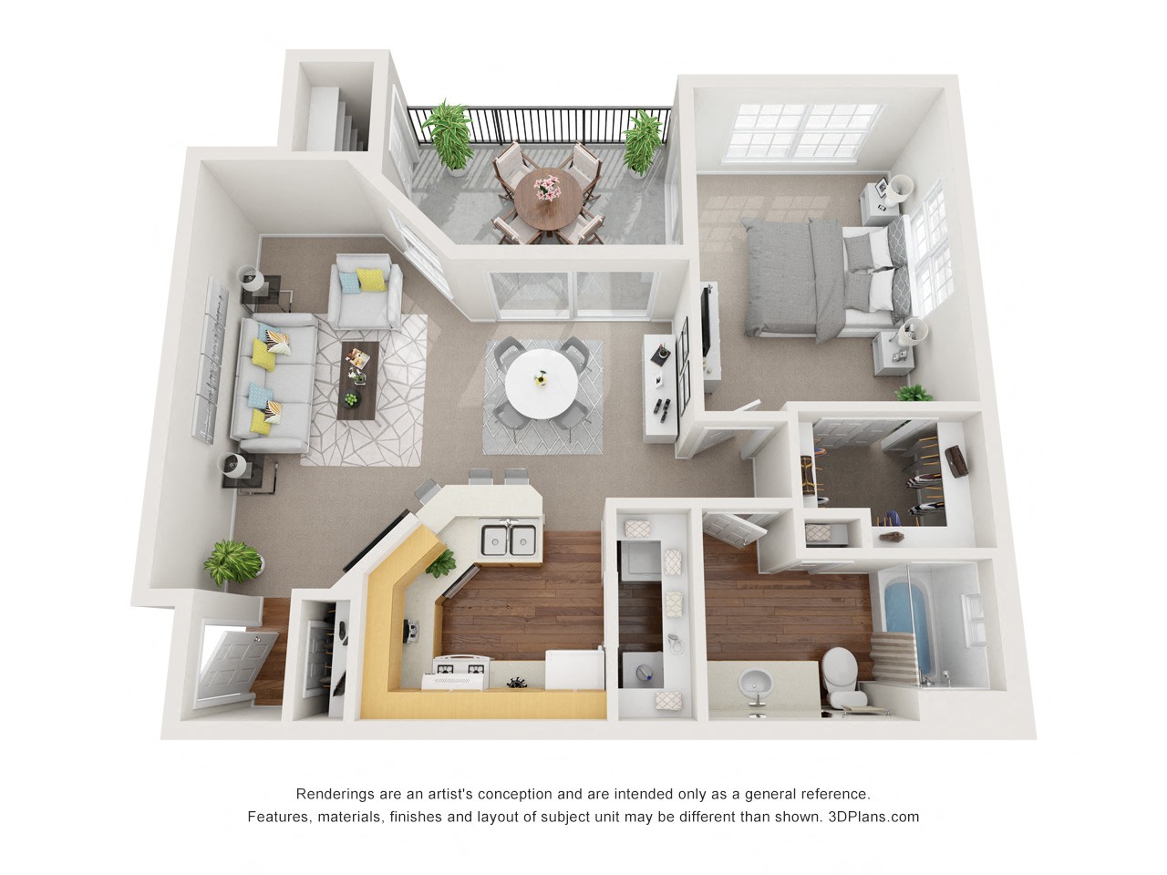 One Bedroom/One Bathroom