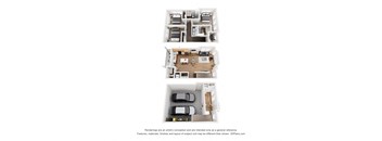 a floor plan of a 1 bedroom apartment with a bathroom and a living room