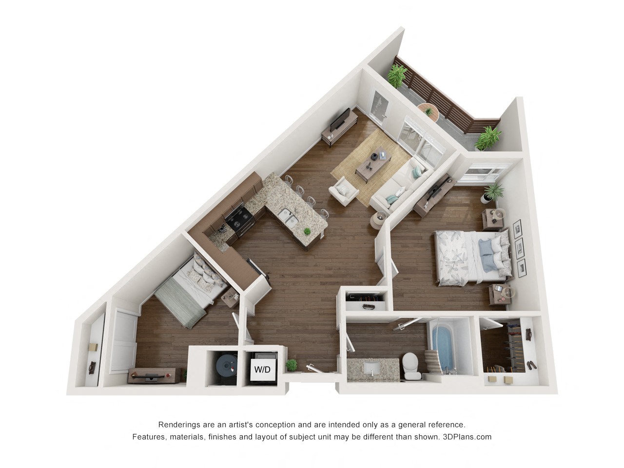 Two Bedroom/One Bathroom