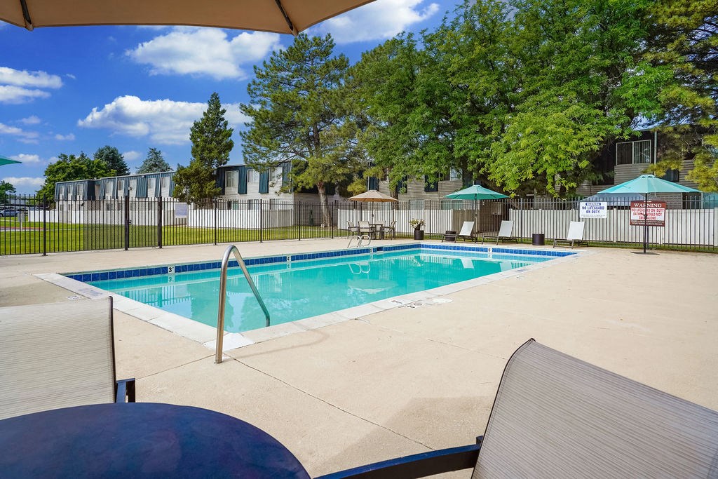 our apartments have a resort style swimming pool