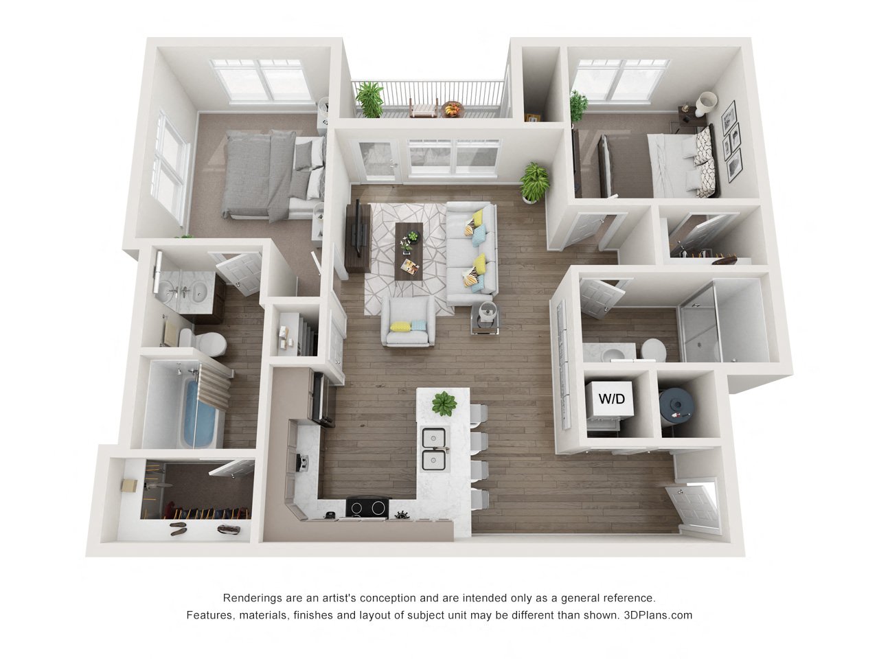 Two Bedroom/ Two Bathroom