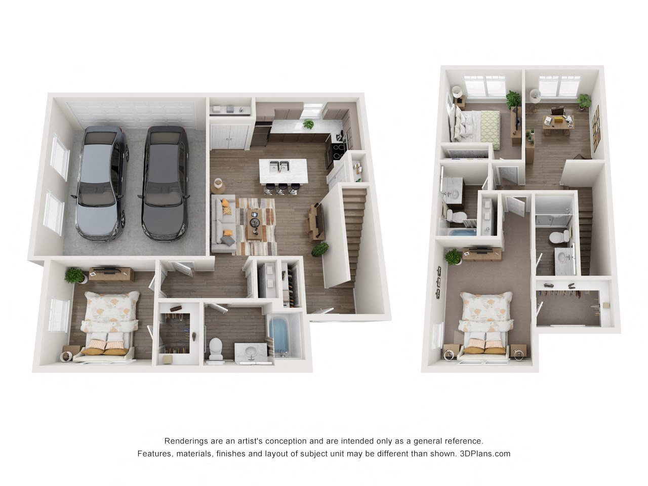 3  bedroom floor plan  the enclave at city center apartments