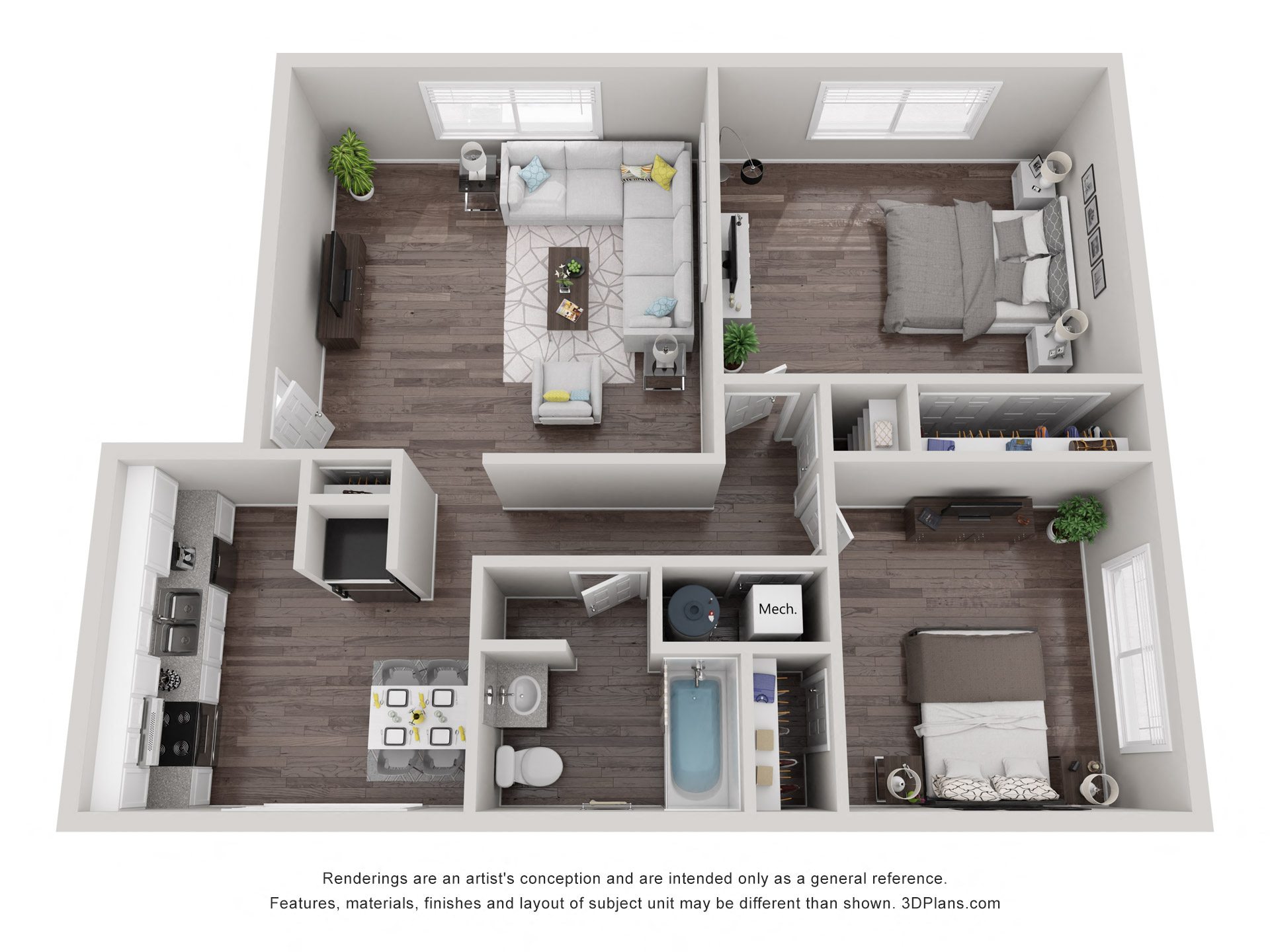 Two Bedroom/ One Bathroom
