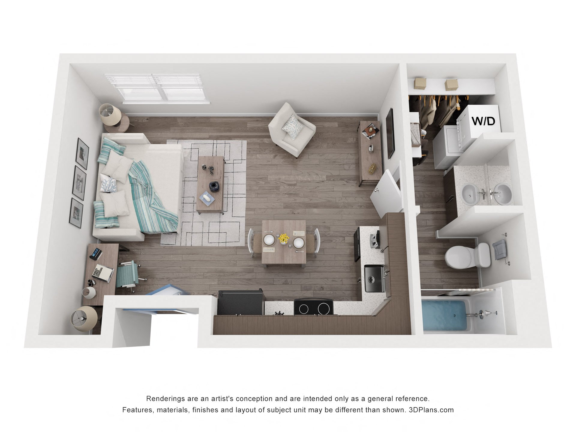 a 1 bedroom floor plan  woodland commons apartments