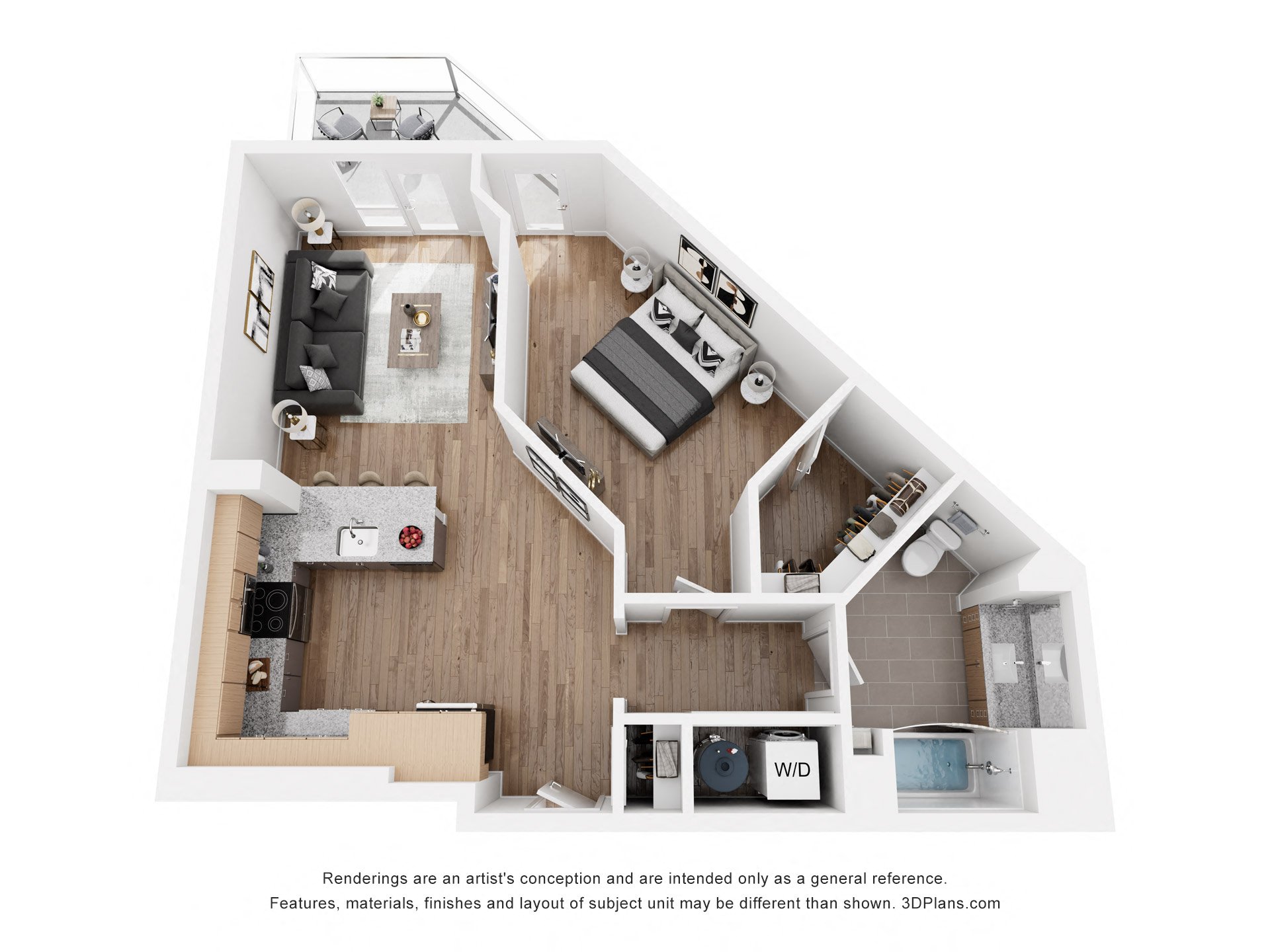 1 bed 1 bath A at SPARK Apartments, Utah, 84116