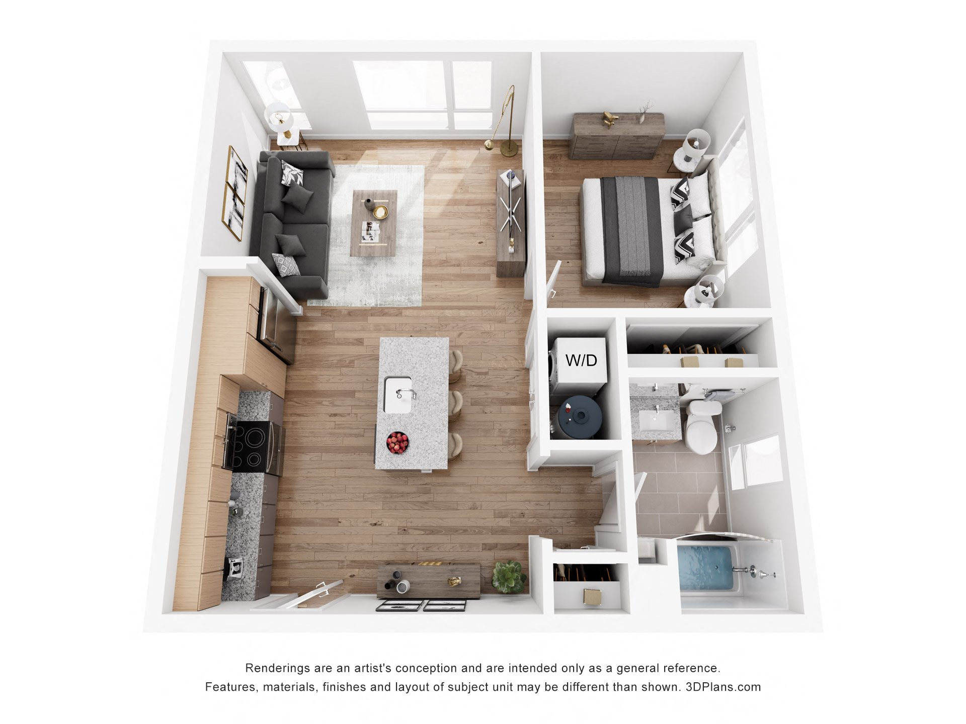 1 bed 1 bath B at SPARK Apartments, Salt Lake CIty, UT, 84116