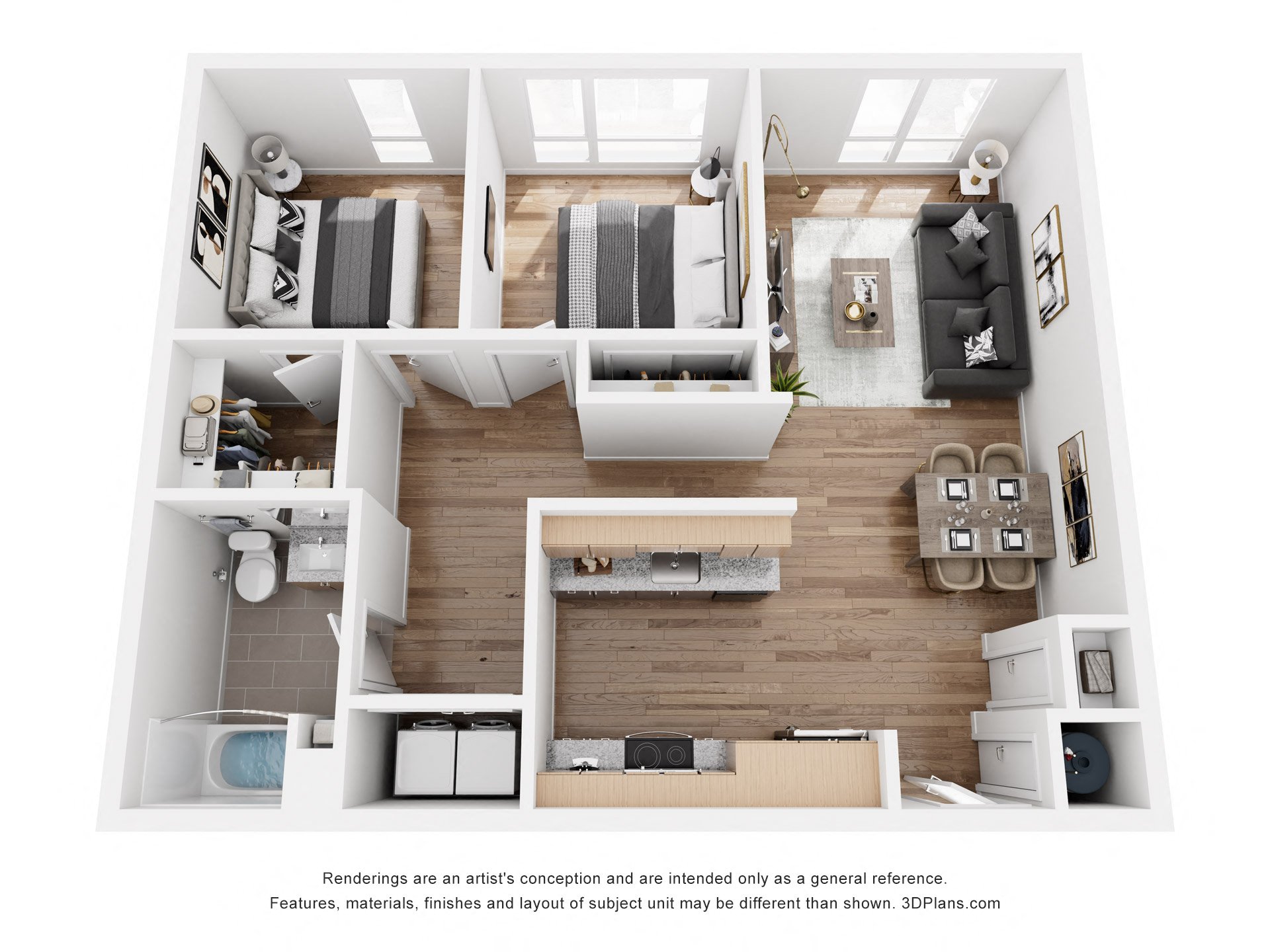 2 bed 2 bath at SPARK Apartments, Salt Lake CIty, UT