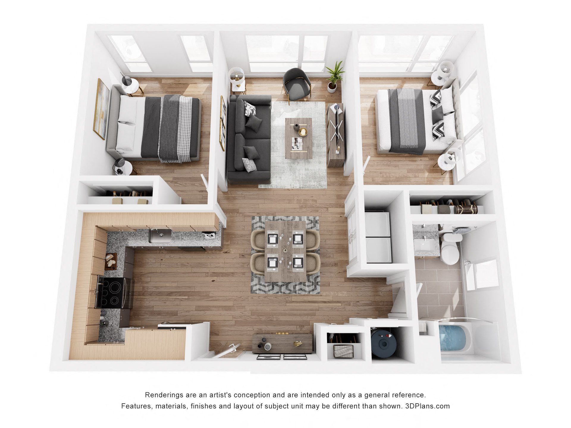 2 bed 2 bath B at SPARK Apartments, Salt Lake CIty, Utah