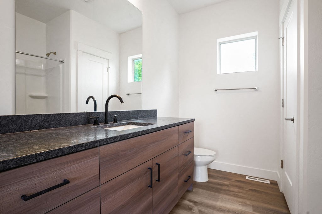 a bathroom with a sink and a toilet