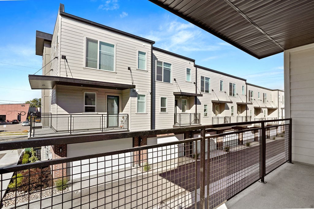 our apartments offer a spacious balcony with a view of the city