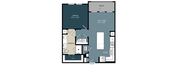 A floor plan of a house with labeled rooms such as RELAX, DREAM, LIVE/DINE, REFRESH, and COOK.