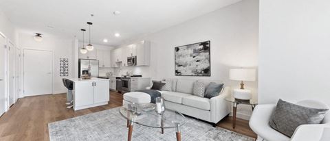 Luxurious Living room at Panton Mill Station Apartments,J Street Property Services, LLC, South Elgin, IL