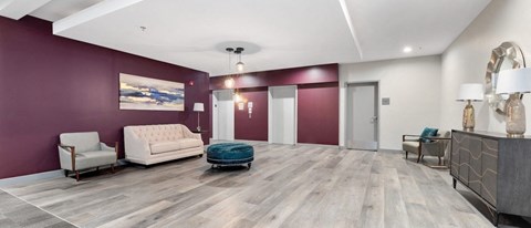 Resort Style Waiting area at Panton Mill Station Apartments,J Street Property Services, LLC, South Elgin