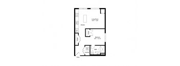 S3 Studio 653 Sq. Ft Floor Plan at Winfield Station Apartments, J Street Property Services, Illinois, 60190