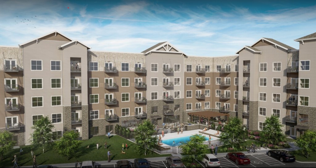 Drone View Of Property at Winfield Station Apartments, J Street Property Services, Illinois, 60190