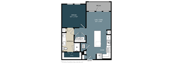 A floor plan of a house with labeled rooms such as RELAX, DREAM, LIVE/DINE, REFRESH, and COOK.