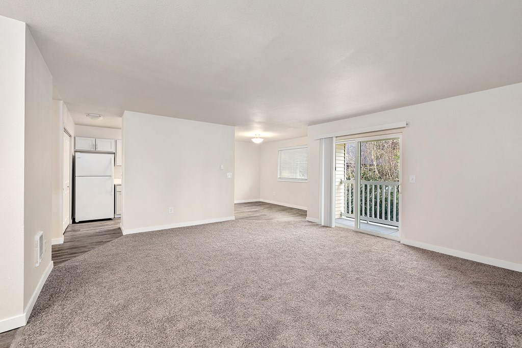 A Renovated Living Room at The Regency Apartments