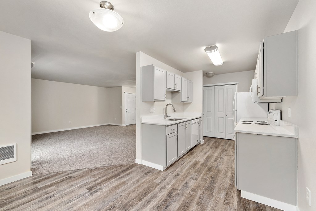 A Renovated Kitchen at The Regency Apartments