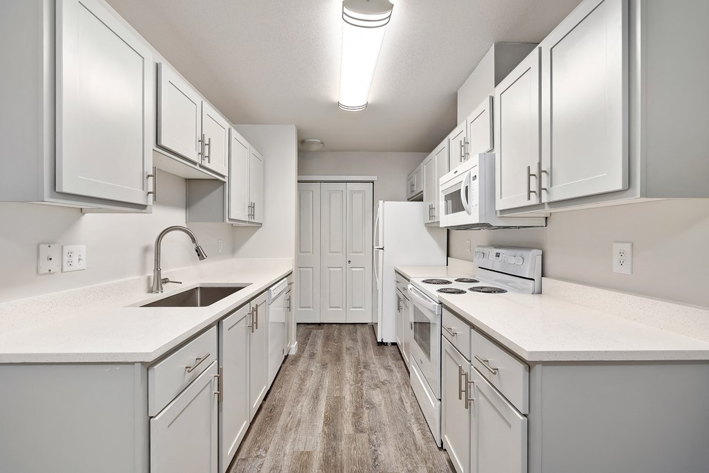 A Renovated Kitchen at The Regency Apartments