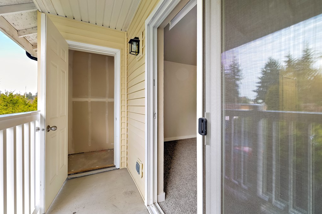 A Standard Balcony / Patio Storage Closet at The Regency Apartments