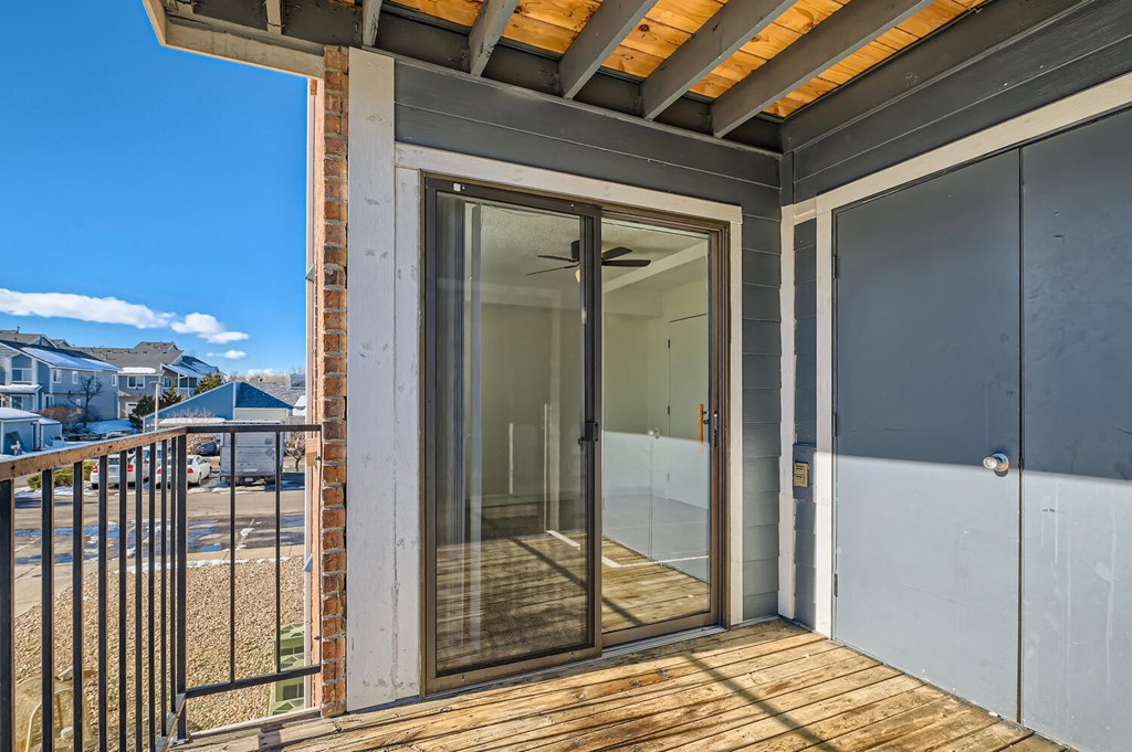 Our Apartment Balcony at Horizon East Apartments in Aurora, Colorado