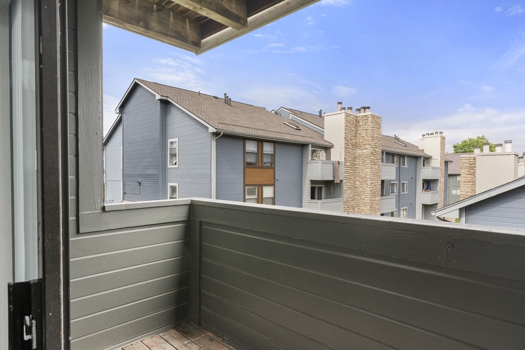 Private Balcony at Hilltop View Apartments