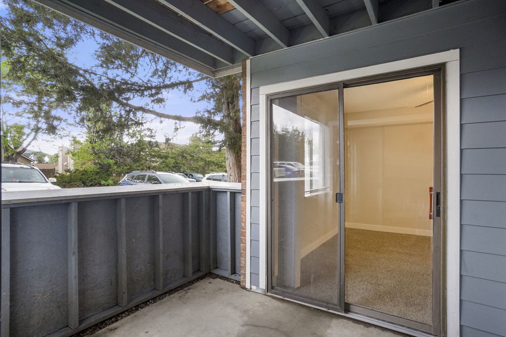 Our Apartment Balcony at Horizon East Apartments in Aurora, Colorado