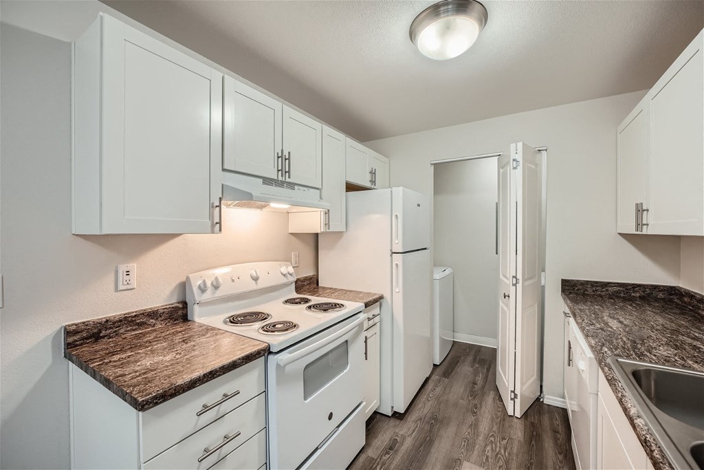 Kitchen & Laundry Room at Bellwether Apartments in Olympia, Washington
