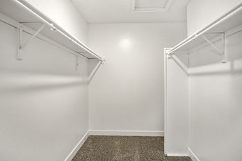 a spacious walk in closet  at Hilltop View in Denver, CO