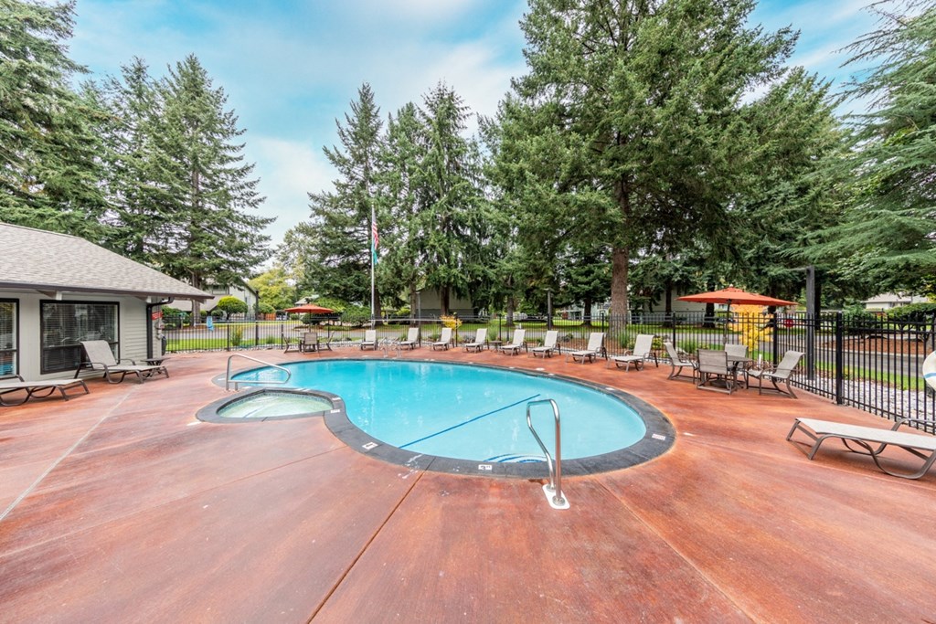 Our Swimming Pool at Wilderness West Apartments in Olympia, Washington