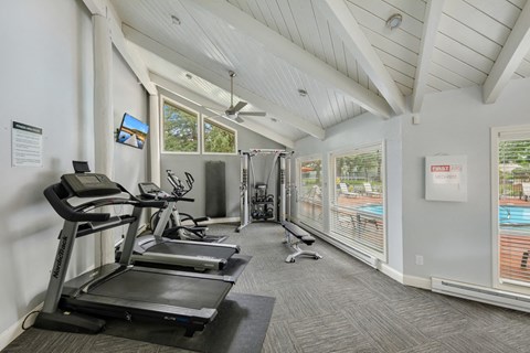 Our Fitness Center at Wilderness West Apartments in Olympia, Washington