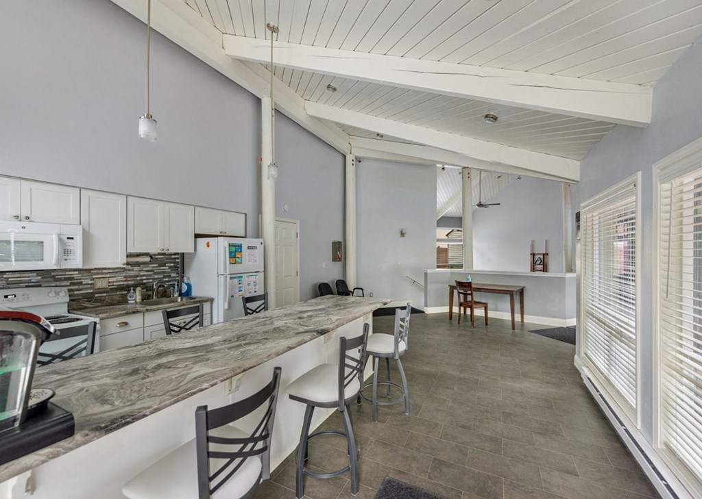 Our Clubhouse Kitchen at Wilderness West Apartments in Olympia, Washington